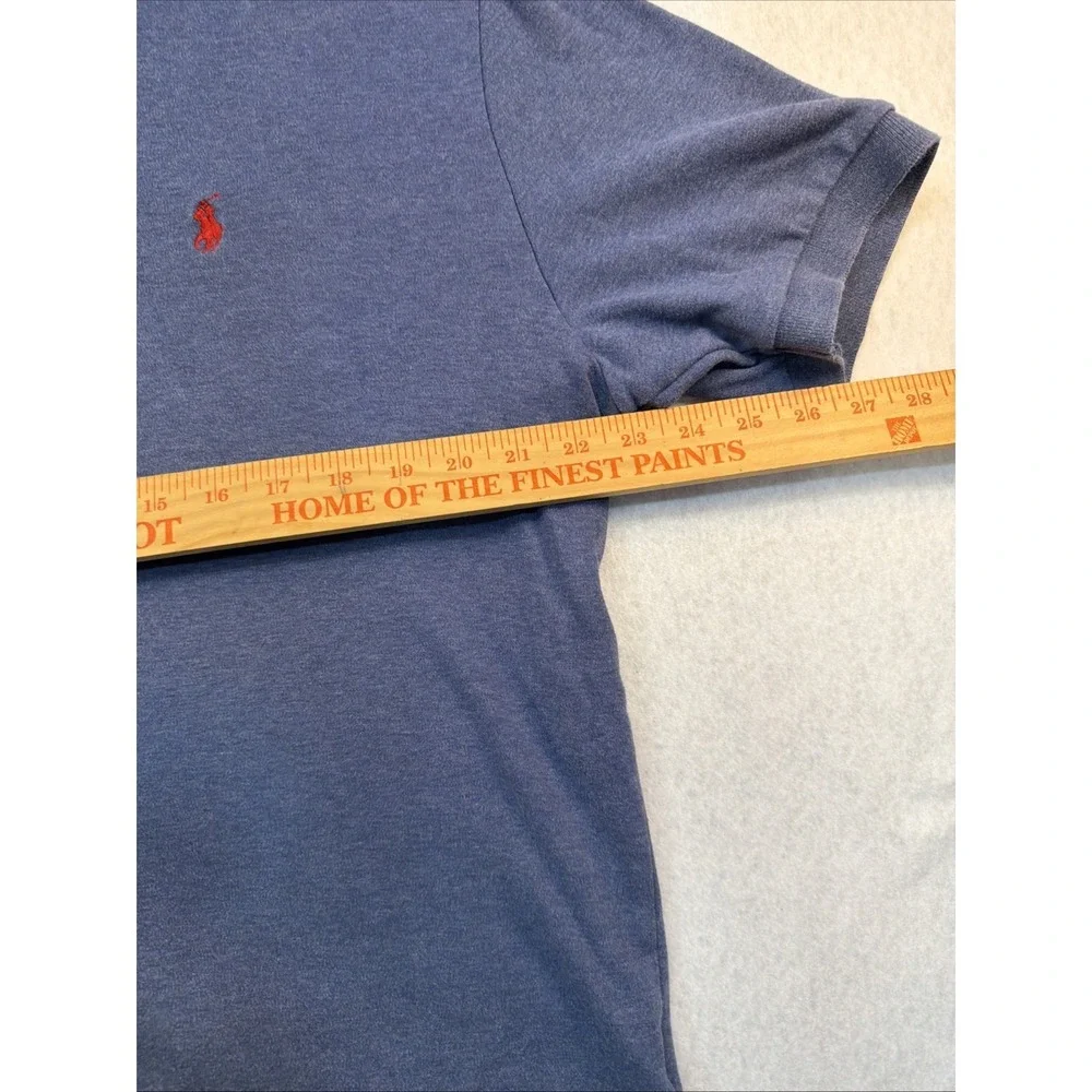 Polo Ralph Lauren Polo Shirt Men Size Large Blue Classic Fit Short Sleeve Casual